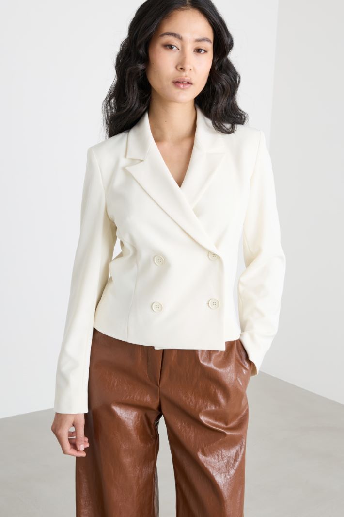 Cropped twill jacket Intrend - 2