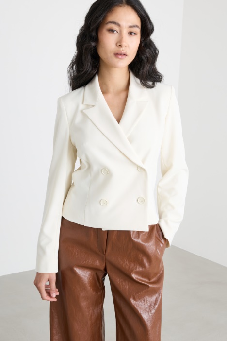 Cropped twill jacket Intrend