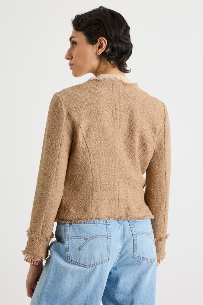 Fringed cropped jacket Intrend - 4