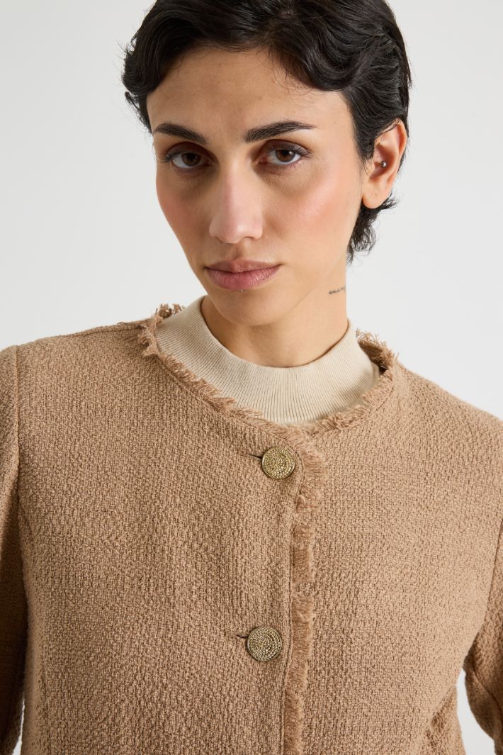 Fringed cropped jacket Intrend - 3