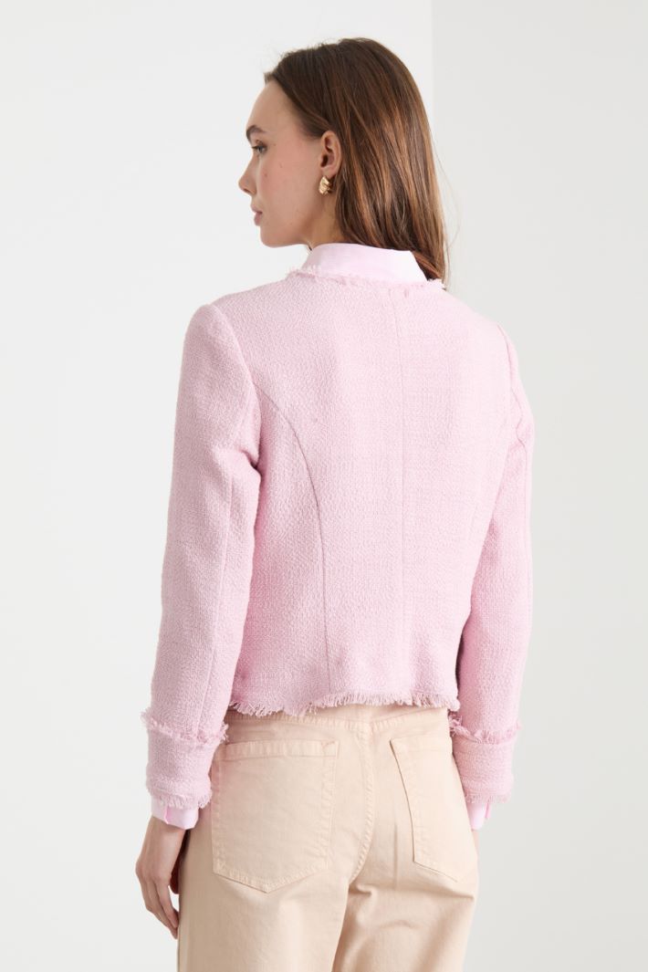 Fringed cropped jacket Intrend - 3