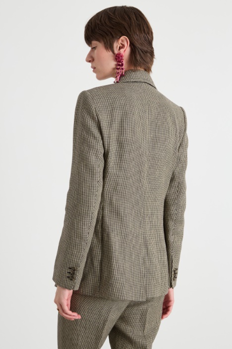 Blazer sfiancato monopetto