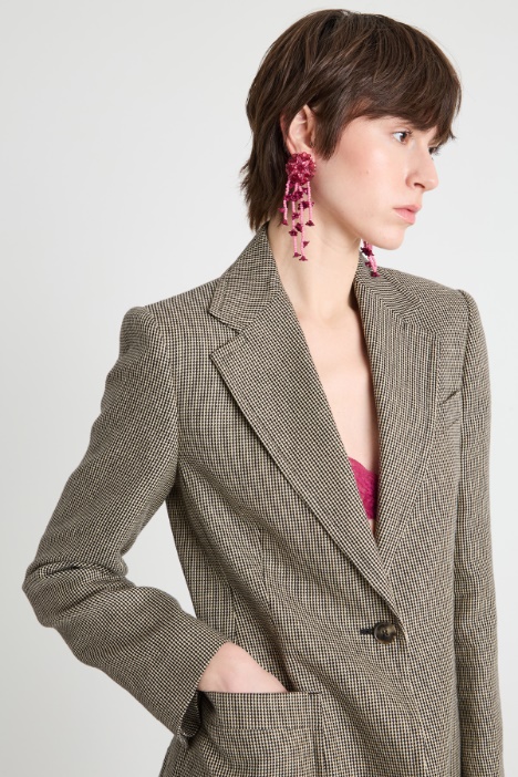 Blazer sfiancato monopetto