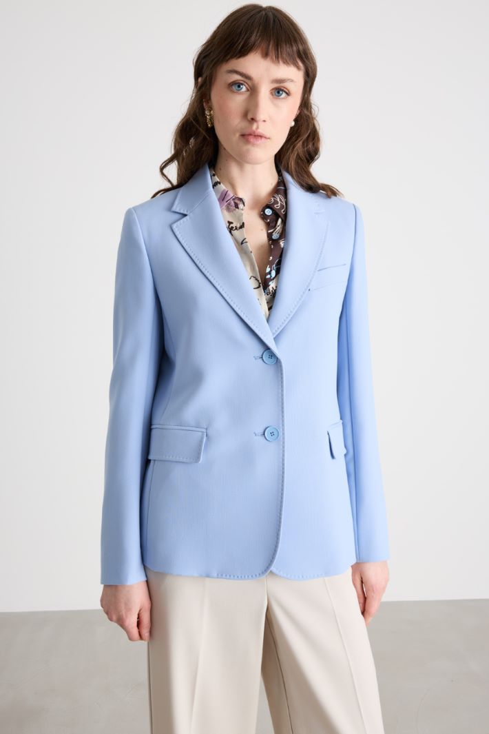 Single-breasted canvas blazer Intrend - 2