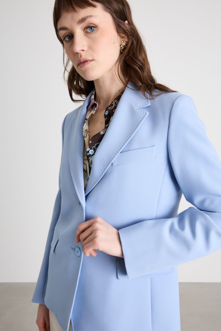 Single-breasted canvas blazer Intrend - 3