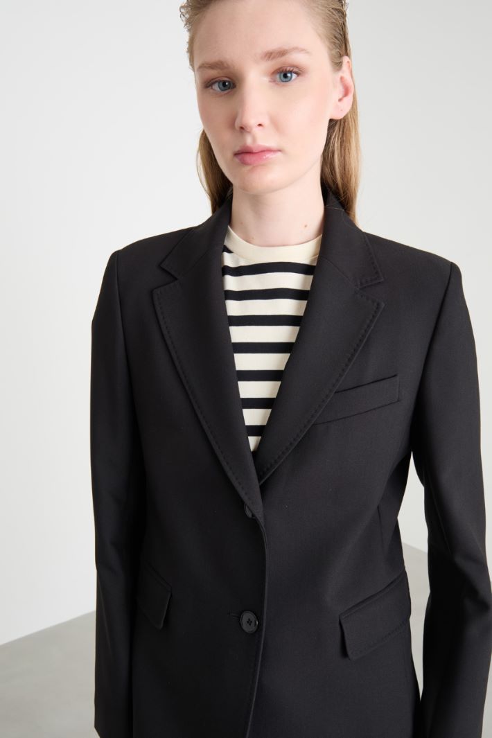 Single-breasted canvas blazer Intrend - 3