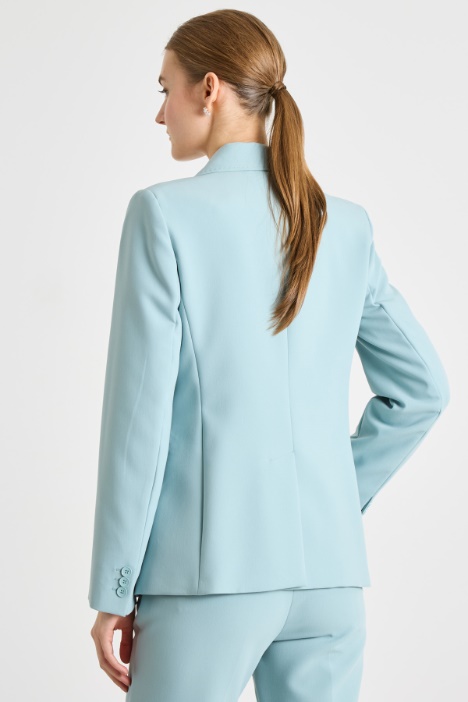 Blazer monopetto in tela