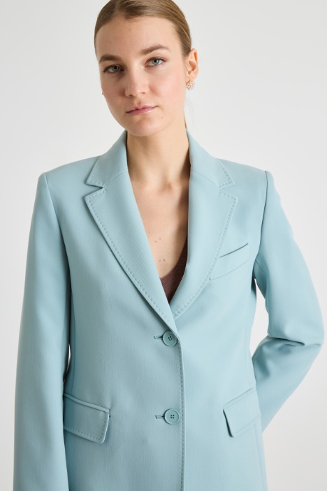 Blazer monopetto in tela