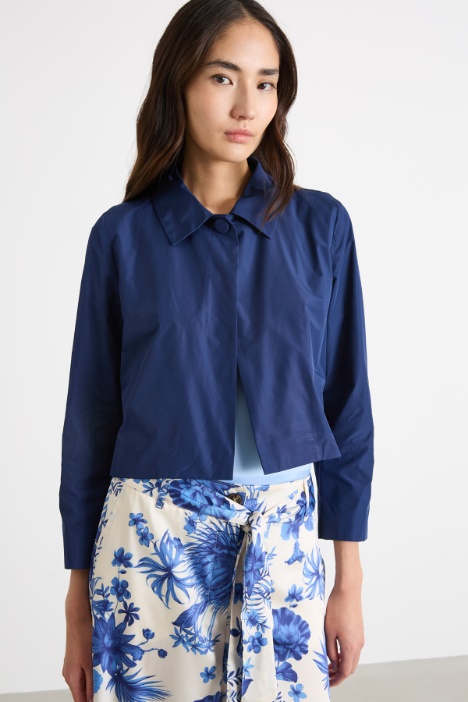 Cropped taffeta jacket Intrend