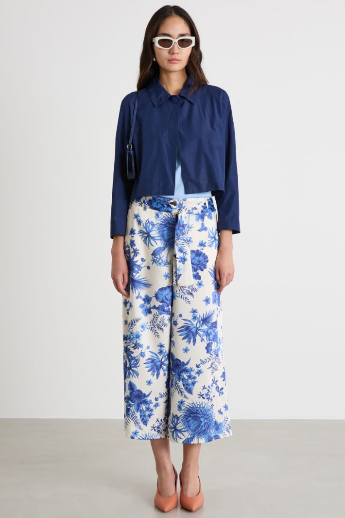 Cropped taffeta jacket Intrend