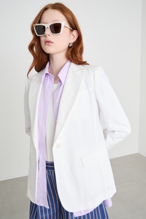 Fitted single-button blazer Intrend
