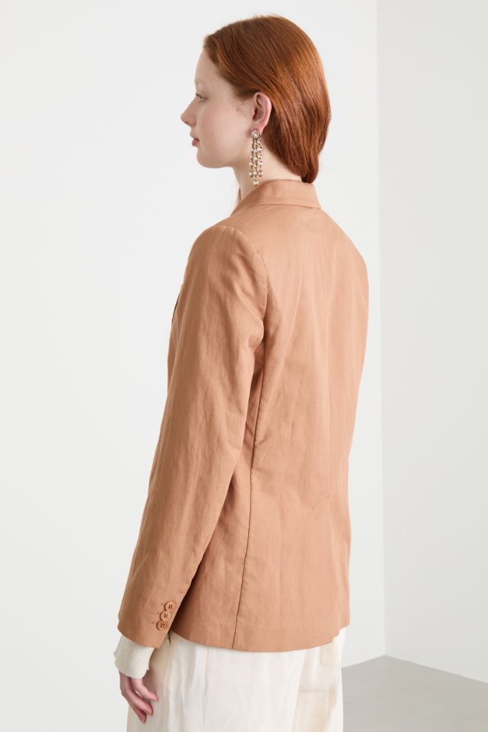 Fitted single-button blazer Intrend - 4