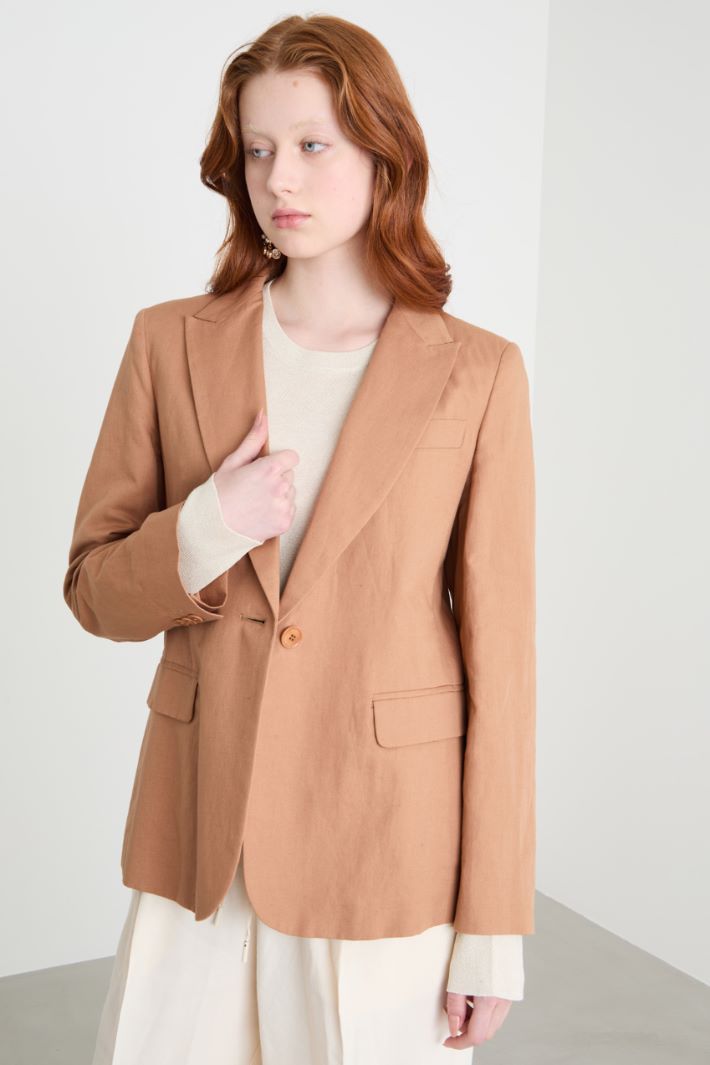 Fitted single-button blazer Intrend - 2