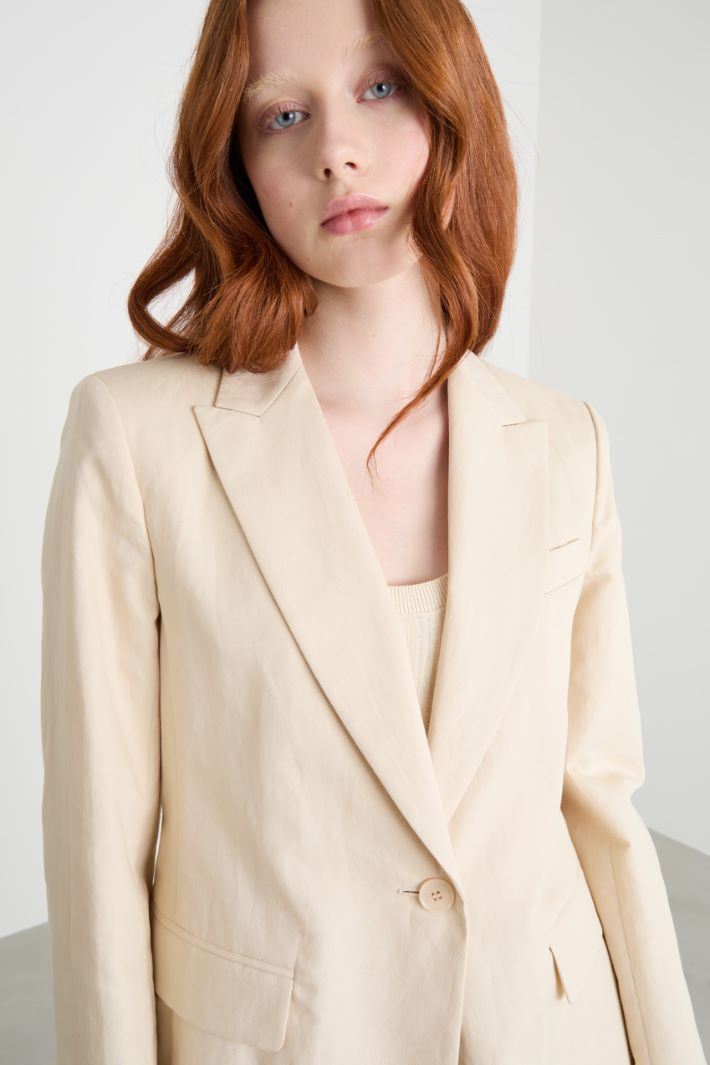 Fitted single-button blazer Intrend - 3