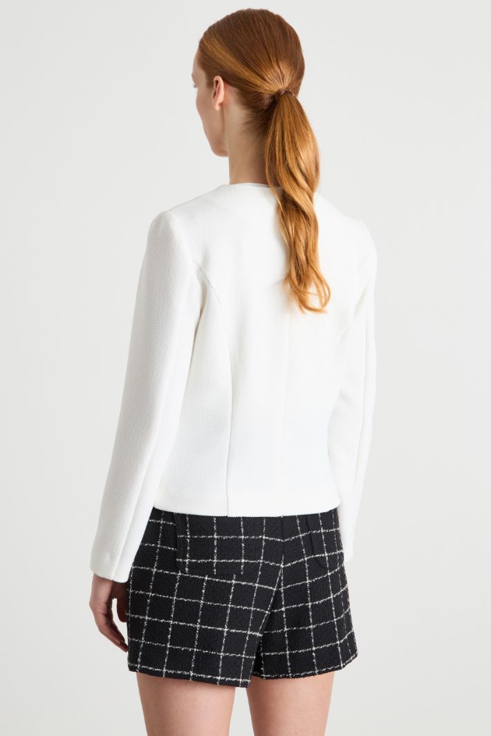 Shaped basketweave jacket Intrend - 4