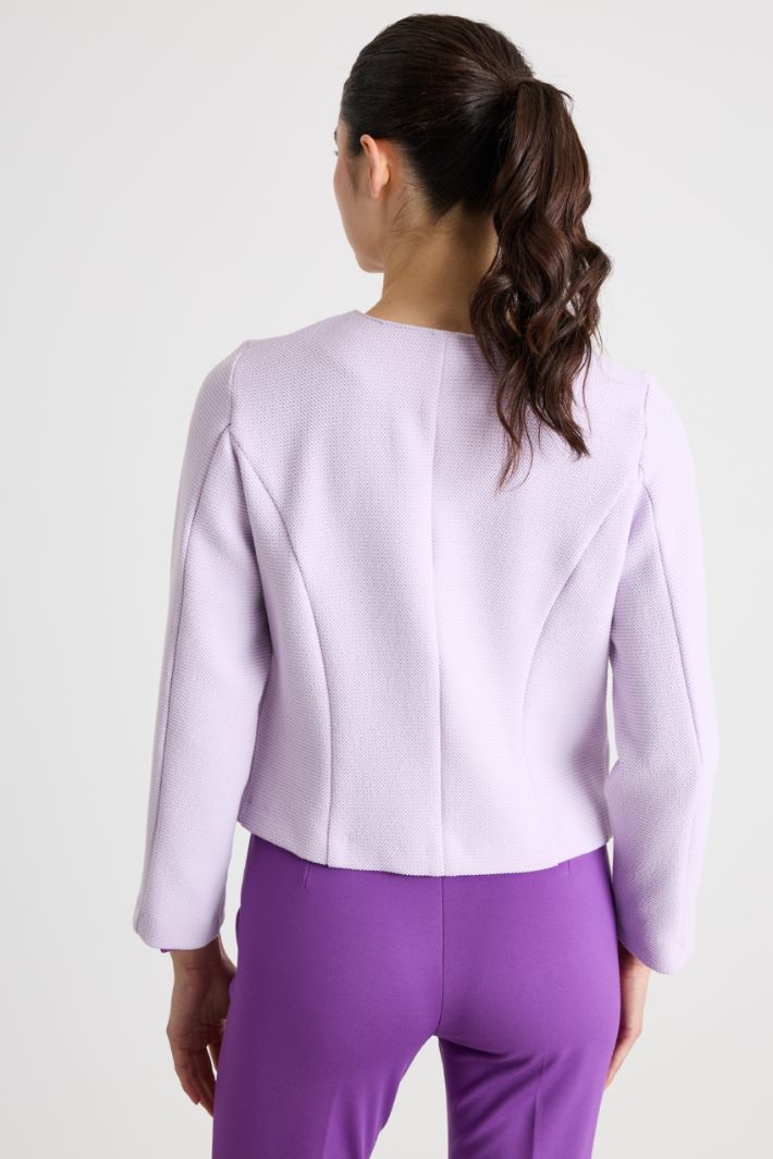Shaped basketweave jacket Intrend - 4