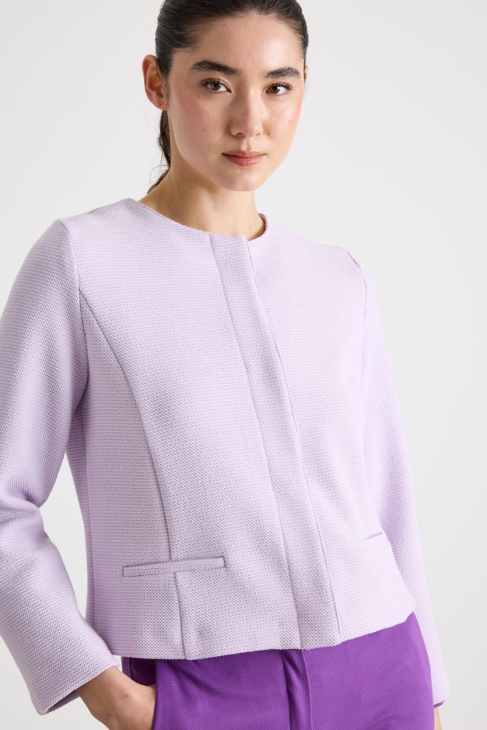 Shaped basketweave jacket Intrend - 3