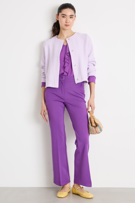 Shaped basketweave jacket Intrend