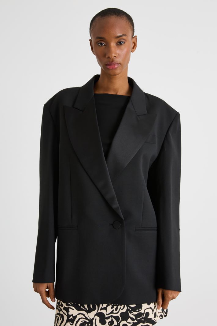 Oversized blazer with peak lapels Intrend - 2