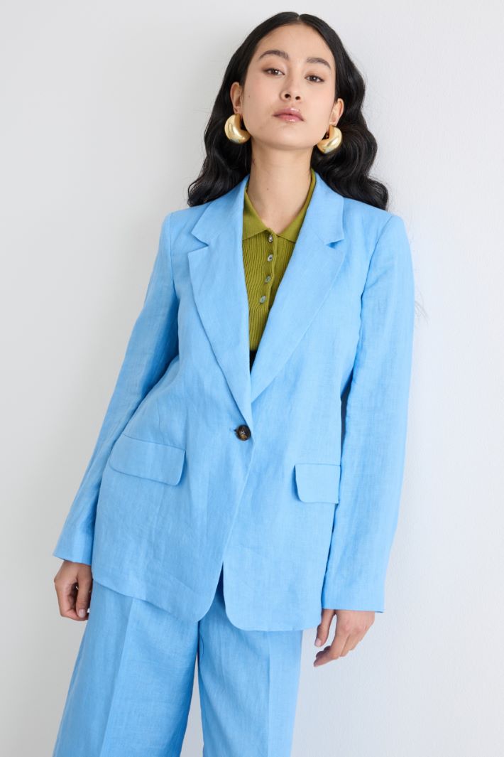 Linen canvas blazer Intrend - 2