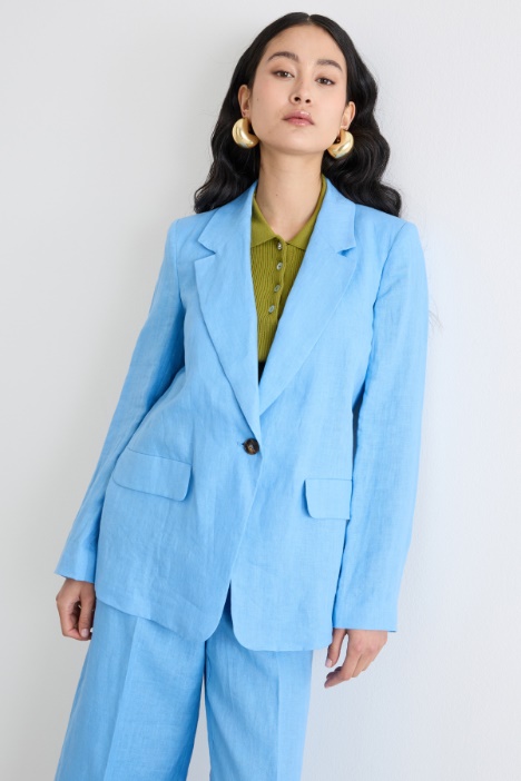 Linen canvas blazer Intrend