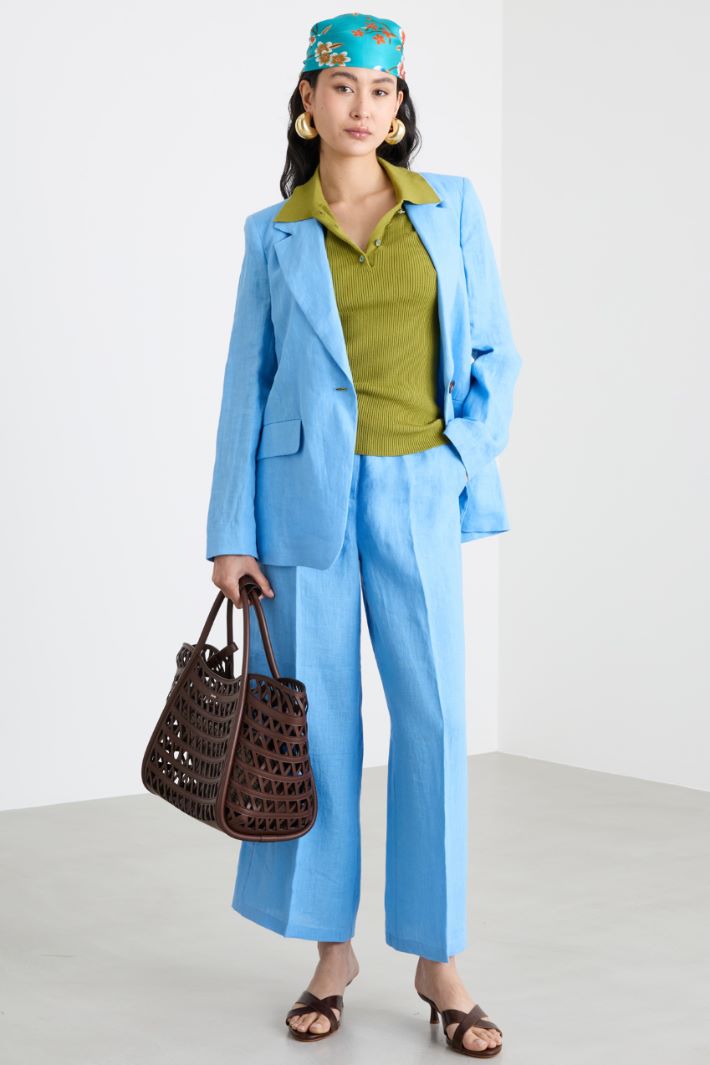 Linen canvas blazer Intrend