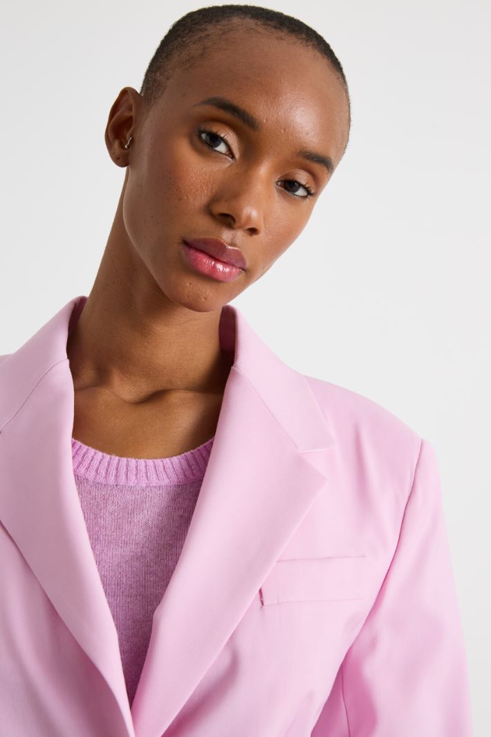 Single-breasted canvas blazer Intrend - 3