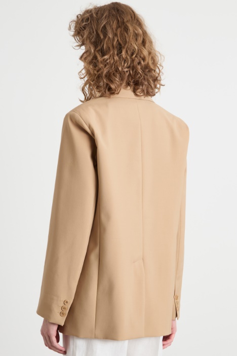 Blazer monopetto in tela