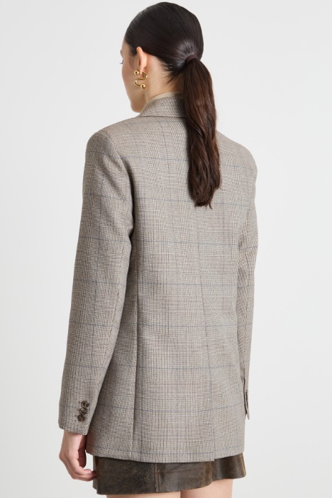 Blazer de botonadura sencilla de batavia de lana