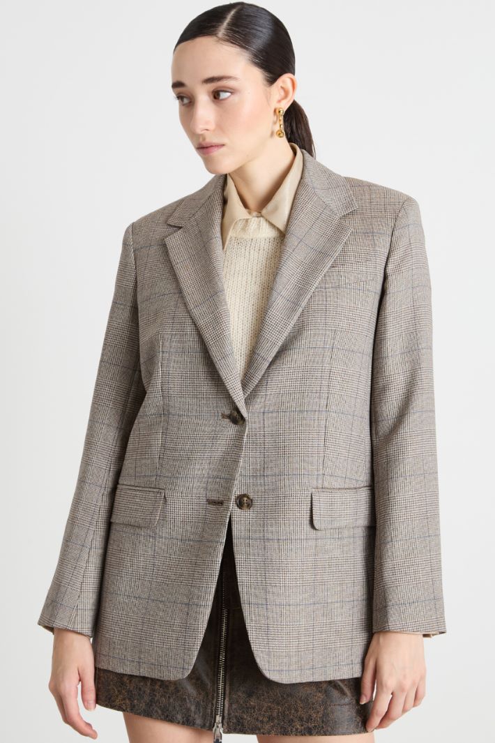 Blazer monopetto in batavia di lana Intrend - 2