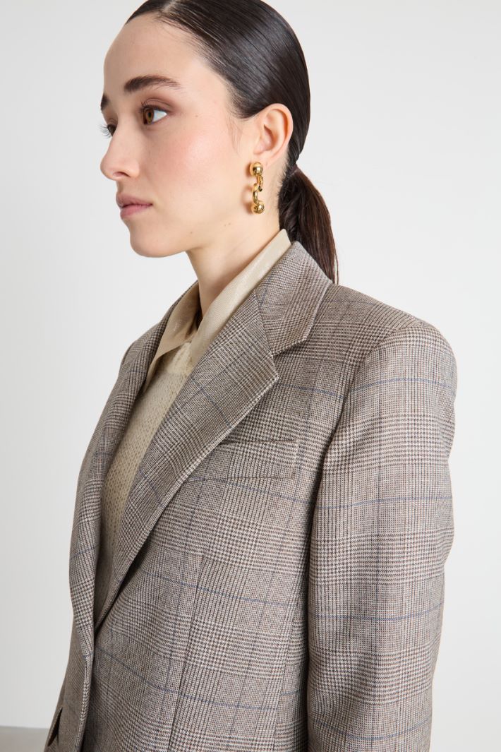 Blazer monopetto in batavia di lana Intrend - 3