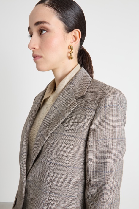 Blazer de botonadura sencilla de batavia de lana