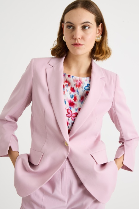 Blazer in faille tecnico