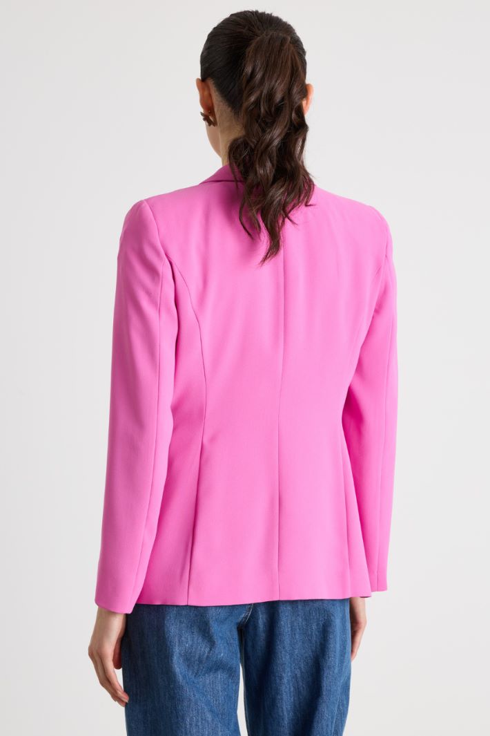 Blazer slim in raso opaco Intrend - 4