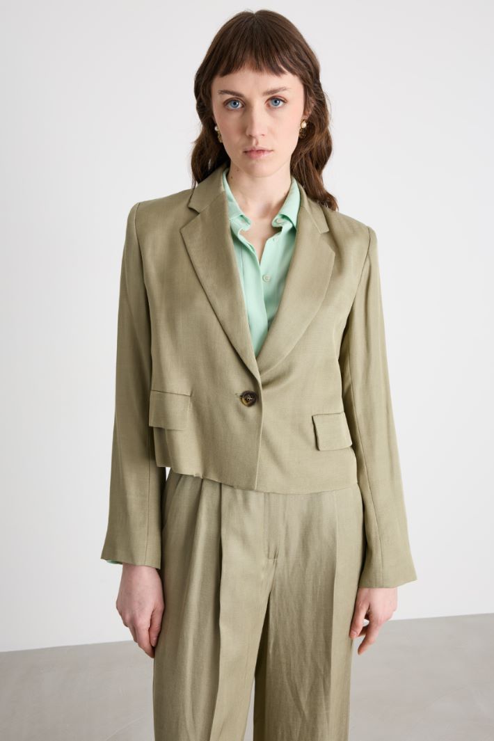 Boxy twill blazer Intrend - 2