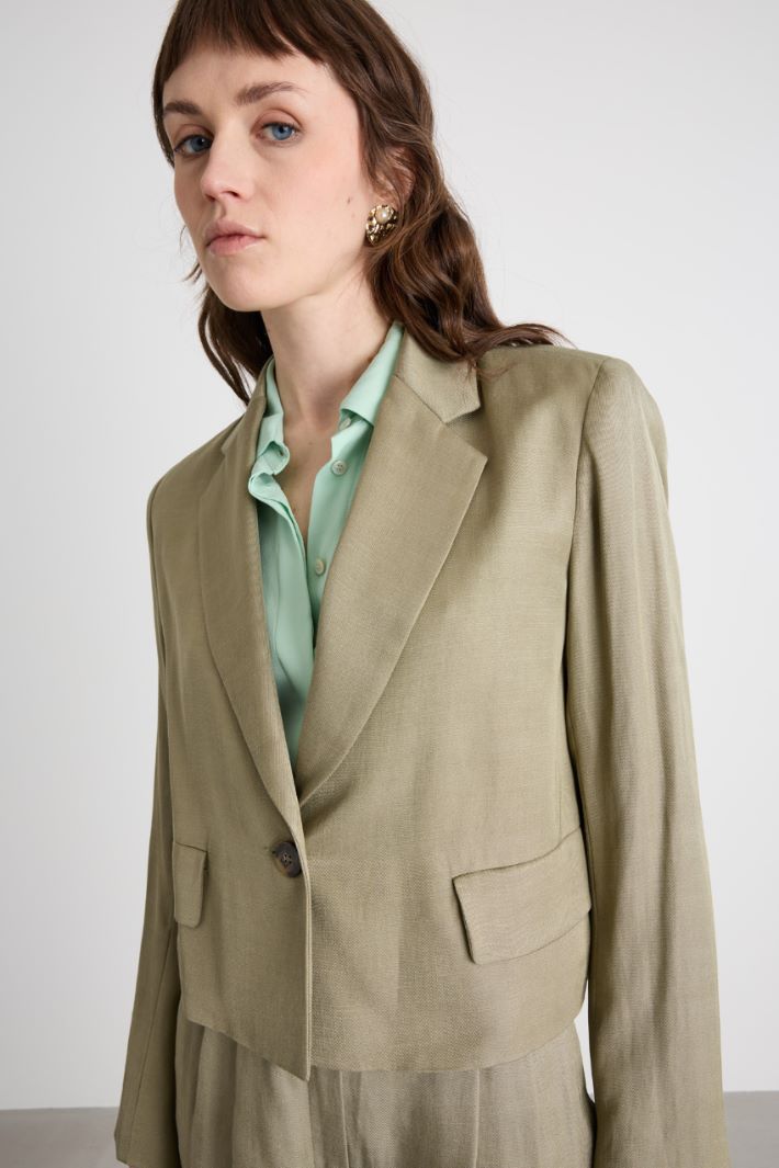 Boxy twill blazer Intrend - 3