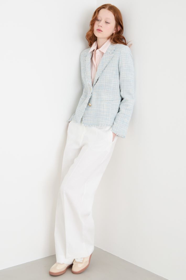 Giacca in stuoia con sfrangiature Intrend