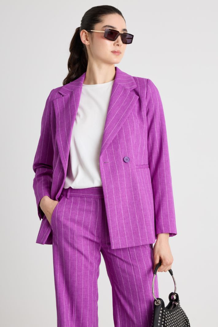 Tailored Pinstripe Blazer Intrend - 2