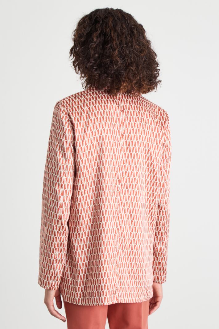 Blazer de sarga técnica estampada Intrend - 4