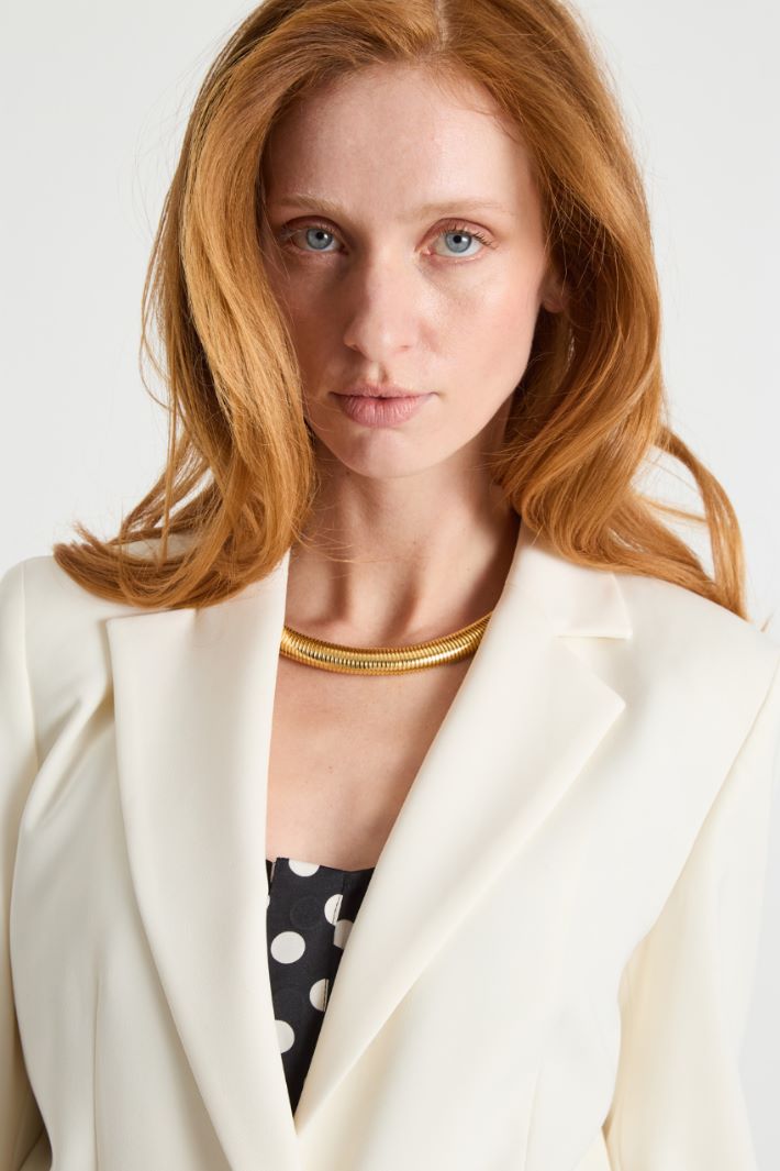 Stretch technical twill blazer Intrend - 3