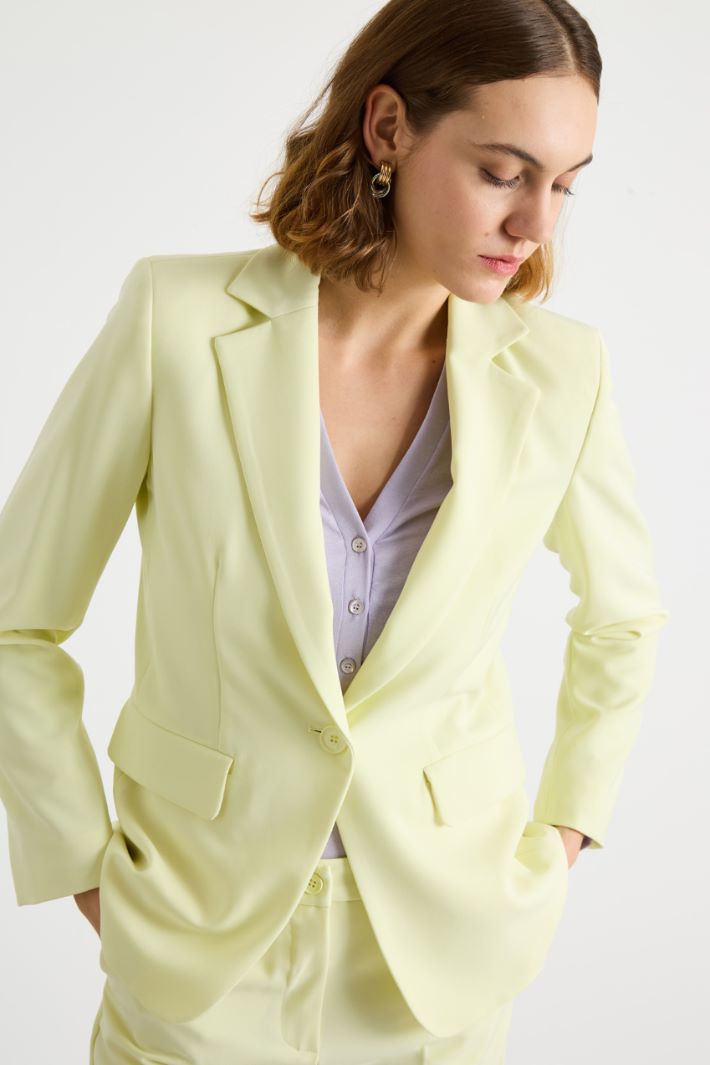 Stretch technical twill blazer Intrend - 3