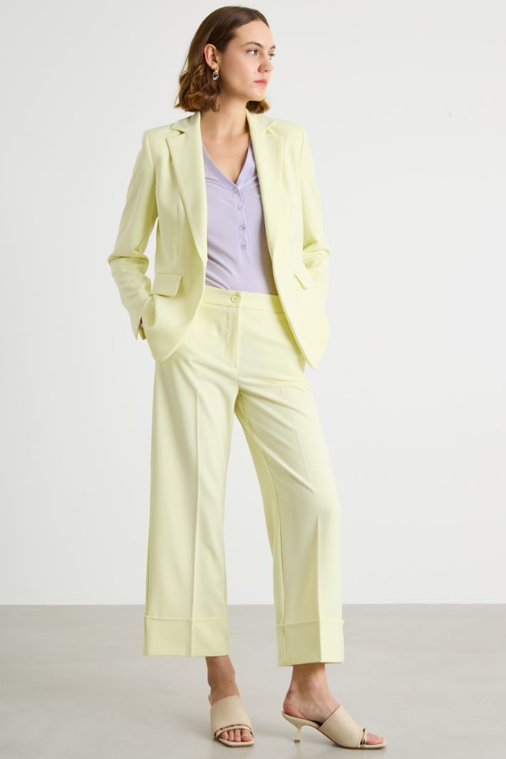 Stretch technical twill blazer Intrend