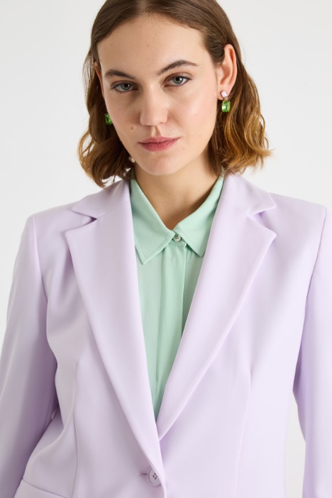 Blazer in twill tecnico stretch