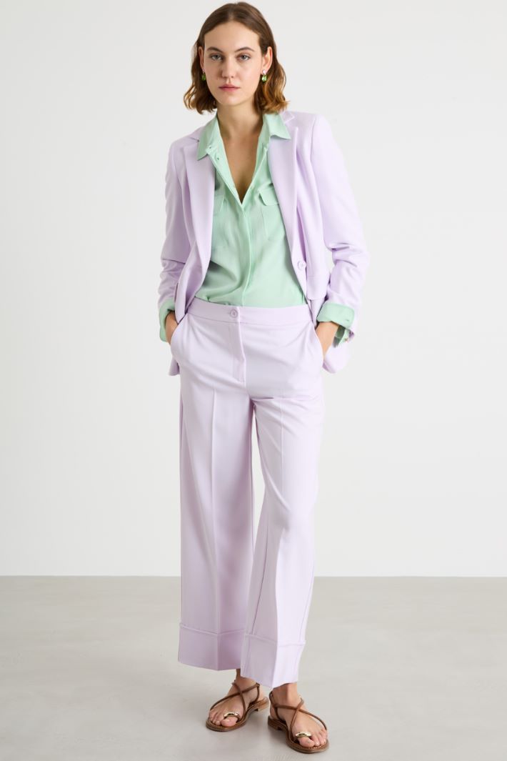 Stretch technical twill blazer Intrend