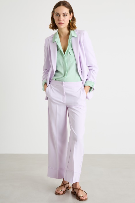 Stretch technical twill blazer Intrend