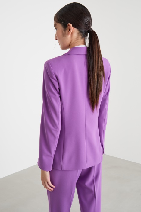 Blazer in twill tecnico stretch