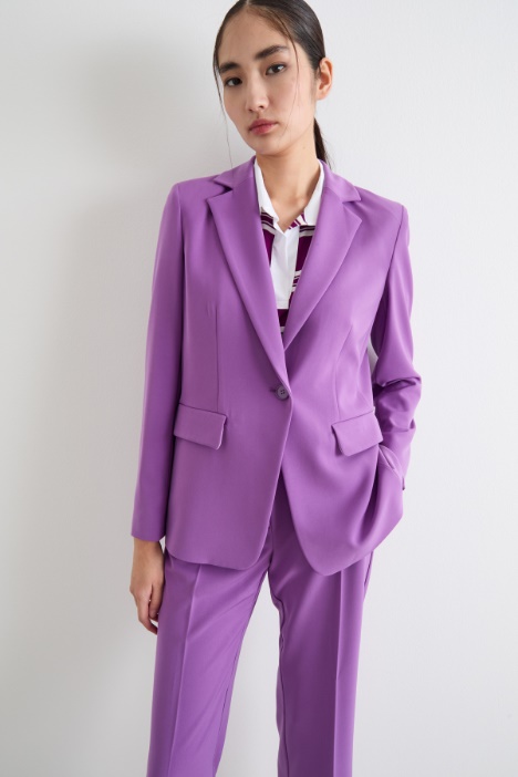 Stretch technical twill blazer Intrend