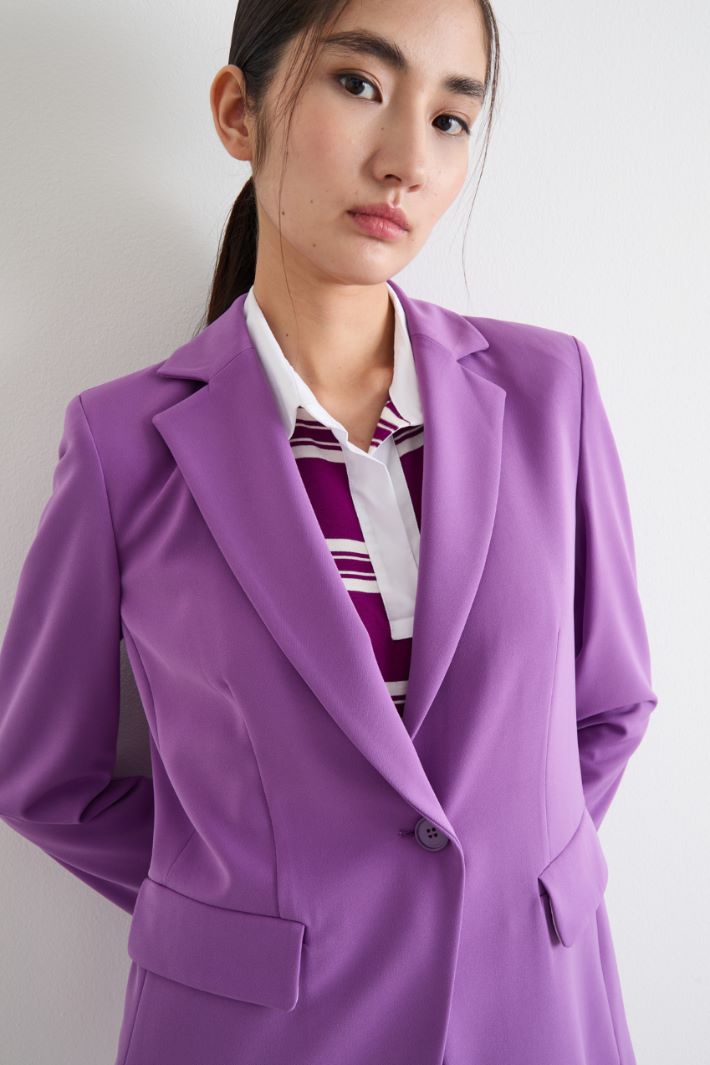 Stretch technical twill blazer Intrend - 3