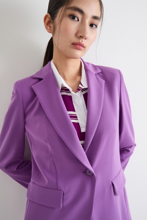 Blazer in twill tecnico stretch