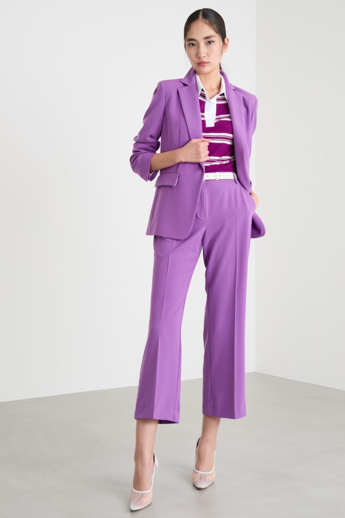 Stretch technical twill blazer Intrend